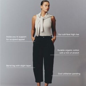 EVERLANE barrel utility pant black size 4